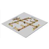 Original Brass Burner/Square Plate - CFB350